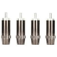 thumbnail image 1 of 4pcs RCA Sound Plug Silver Plated RCA Male Plug Connector Professional Sound Equipment, 1 of 14