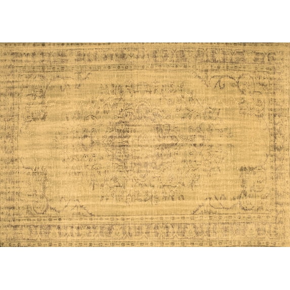 Ahgly Company Indoor Rectangle Abstract Brown Contemporary Area Rugs, 7' x 10'