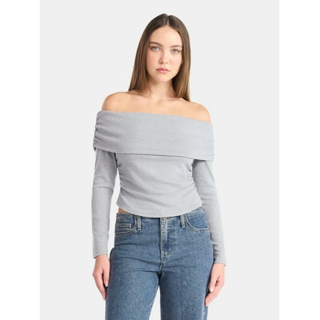 No Boundaries Scoop Neck Seamless Tee, Women’s