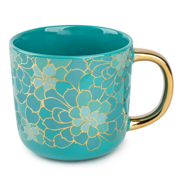 Thyme & Table Stoneware Coffee Mug, 16 fl oz, Succulent