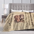 thumbnail image 5 of DAJU Custom Blanket Wedding Anniversary Blanket Gifts for Wife Husband Men WomenRomantic Anniversary Marriage Gift for Couple Mom ParentsHappy Anniversary for Girlfriend Boyfriend Gifts(50*60inch), 5 of 9
