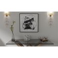 thumbnail image 2 of Gild Design House Plastic Frame Abyss I Hand Painted Canvas in Black/White, 2 of 4