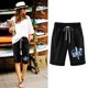 thumbnail image 1 of Puntoco Pantalones Cortos De Verano Mujer Moda 2024 Pantalones Cortos De Mujer Algodón Y Lino Estampado De Moda Cintura Elástica Pantalones De 5 Pulgadas Cordón Pantalones Cortos De 5 Pulgadas, 1 of 8