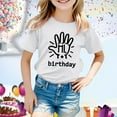 thumbnail image 2 of T-Shirts Filles Imprimé Manches Courtes Col Rond Vêtements d'Été Fille 8-9 Ans Mode Filles, 2 of 4