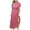 Pink, variant on Women's 2024 Summer Boho Floral Print Tiered Casual Flowy Long Maxi Dres