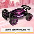 thumbnail image 6 of Tecnock RC Cars for Kids, 1:18 Scale 2WD RC Car with LED Lights, 2.4GHz Remote Control Car with USB-C Easy Charging & 50 Mins Playtime, Toys Gifts for Boys & Girls Ages 8-12, 6 of 8