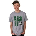 thumbnail image 5 of Athletic Soccer Fan Kick It Goal Men's Graphic T Shirt Tees Brisco Brands S, 5 of 5
