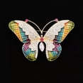 thumbnail image 3 of QQTDFG Colorful Enamel Crystal Rhinestone Cute Butterfly Animal Brooch Pin Party Gift-default, 3 of 6