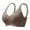 Coffee, variant on Women's Comfortable Transparent Shoulder Strap Cordless Backless Bra with Convertible Straps, Size M
