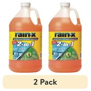 (2 pack) Rain-X 2-in-1 Windshield Washer Fluid 128 Fl. Oz