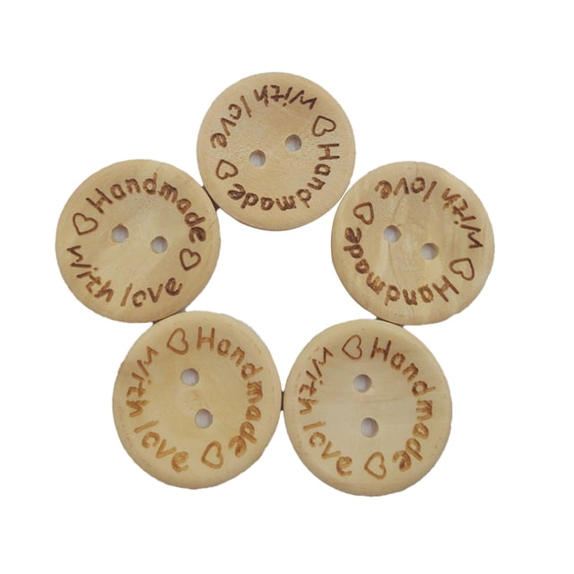 Minnieouse Botones de de 100 piezas, botones de hechos a mano de estilo Simple para manualidades y costura, accesorios de ropa Accesorios de disfraces 20mm Minnieouse AP010333-02