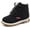 Black (With Fur), variant on Baby Kids Boots - Boys Girls Rubber Sole PU Leather Shoes Hiking Ankle Boots Toddler/Little Kid
