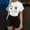 White, variant on Women SuitsWomen's Summer Floral Print Waist Waist Suit Fashion Casual Two-Piece Suit