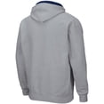 thumbnail image 3 of Men's Colosseum Heathered Gray Navy Midshipmen Arch & Logo 3.0 Full-Zip Hoodie, 3 of 3