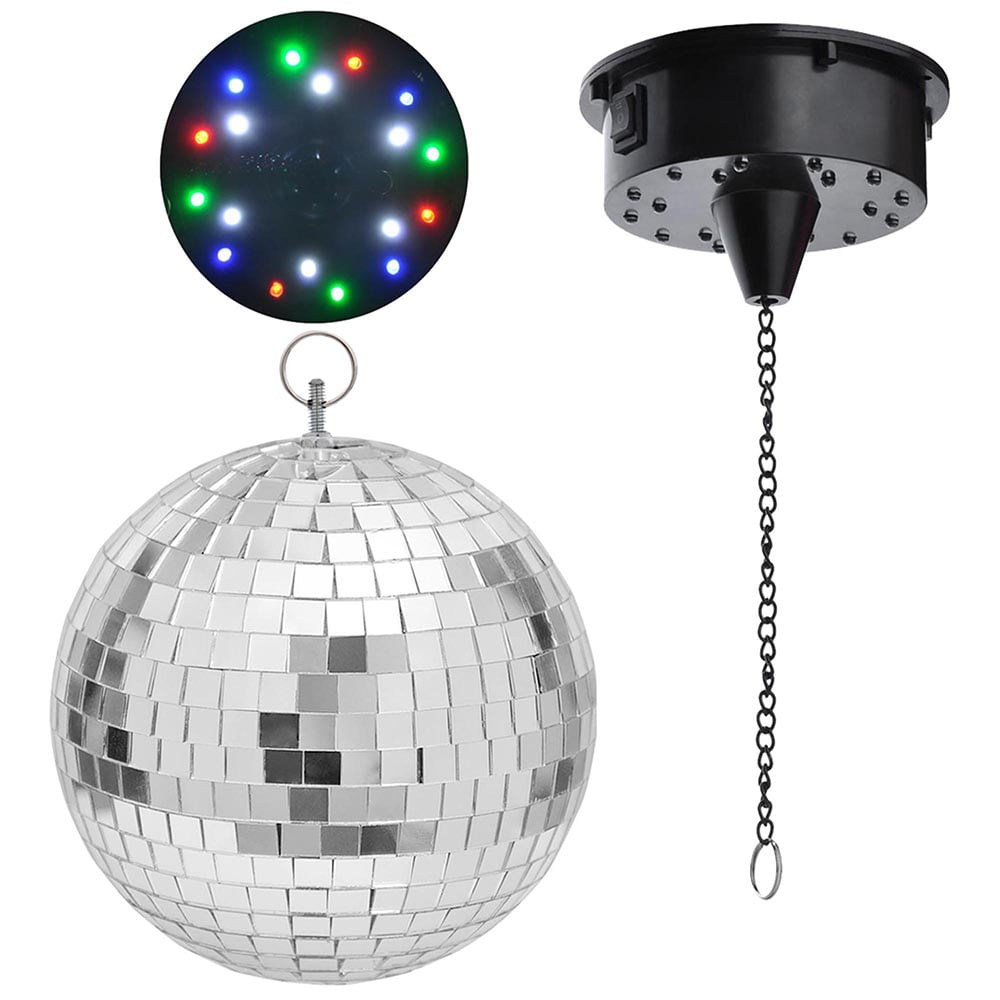 Mirror Disco Ball Sumono 6 Inch Mirror Ball Lightning Ball with Hanging  Ring for DJ Club Stage Bar Party, Wedding Holiday Decoration