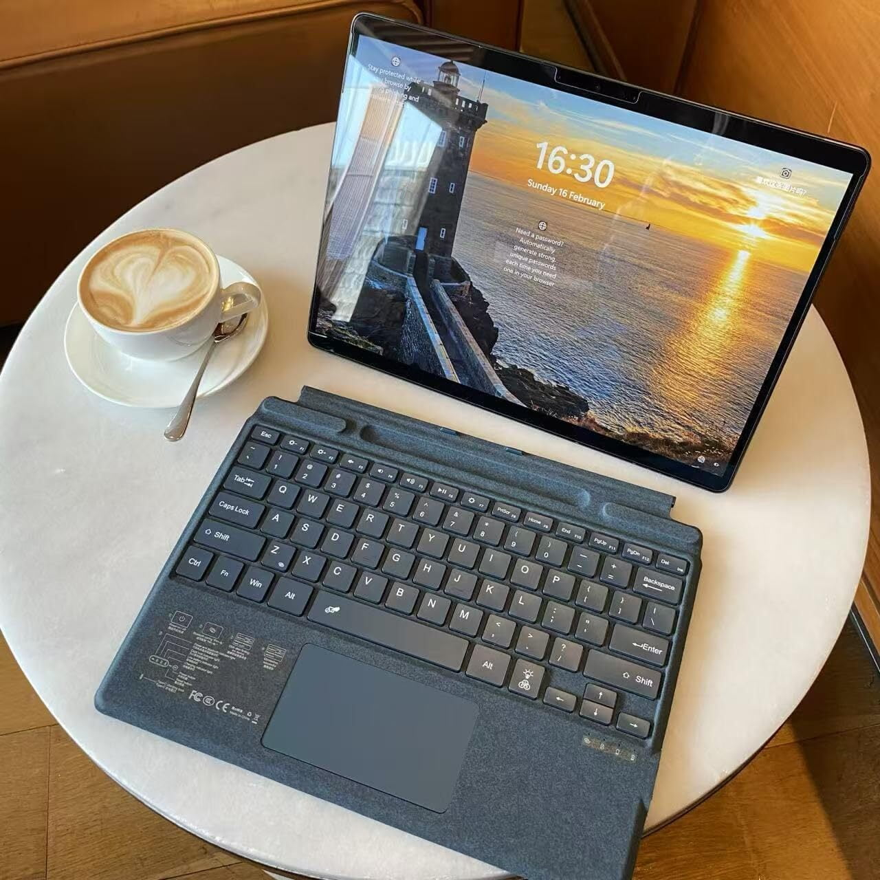 Microsoft Surface Pro - PC - Verlicht - Grijs - Toetsenbord kopen