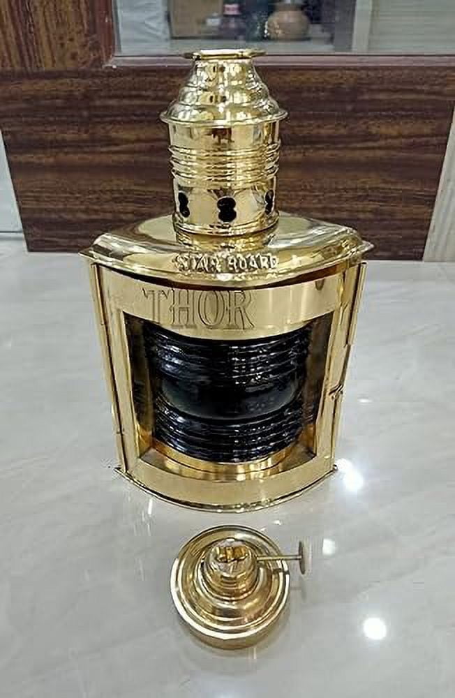 Nautical Brass Maritime Starboard Green Ship Hanging Lantern / Home Lighting /Lantern Boat Lamp Lighting /Nursery Oil lamp Rustic Vintage Home Decor Gifts