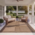 thumbnail image 3 of Safavieh Courtyard Eileen Geometric Indoor/Outdoor Area Rug, Brown/Natural, 6'7" x 6'7" Square, 3 of 9