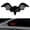B, variant on Solar Demon Eye LED Car Window Light, Cordless No Drill Solar and USB Powered Devil Eyes Warning Lights for Cars Windshield Rear Window, Bat Shape Design Waterproof Eyes Animated for Car - Color D