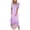 Purple, variant on Women Summer Casual T-Shirt Dress Crewneck Sundress Aline Flowy Maxi Long Beach Dress Vacation Outfits Green L