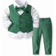 thumbnail image 3 of Ropa de vestir para niño pequeño, traje de Navidad para niños, traje formal, camisa y pantalones, conjuntos con pajarita, 3 of 5