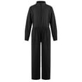 thumbnail image 3 of Miutii Kids Girls Mechanic Costume Boiler Suit Long Sleeve Coveralls Jumpsuit Flight Suit for Black 16, 3 of 4