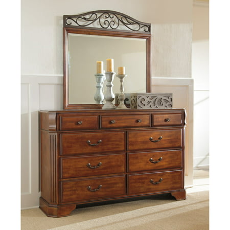 UPC 024052004762 product image for Ashley Furniture Wyatt 9-Drawer Double Dresser in Reddish Brown | upcitemdb.com