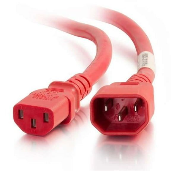 C2G  3 ft. 14AWG Power Cord - Red