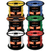 BEST CONNECTIONS 16 Gauge Automotive Primary Wire (100ft Each  6 Color Bundle Set) | Ideal for Trailer, Speaker, and Lighting Circuits | Durable Primary/Remote, Power/Ground Electrical Wiring 600FT