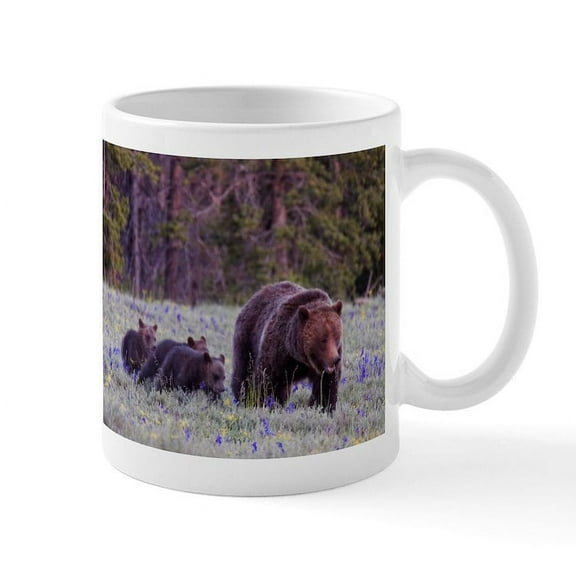 CafePress - Grizzly Bear 399 Mug - 11 oz Ceramic Mug - Novelty Coffee Tea Cup