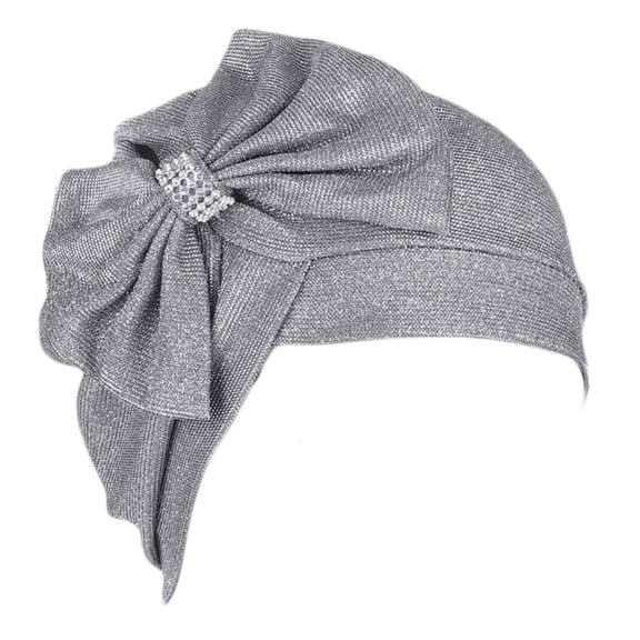 Giaone Pleated Turban Beanie Hat Chemo Cancer Bandana Bowknot Hijab Cap