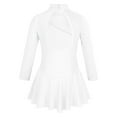 thumbnail image 2 of Zaldita Kids Girls Ballet Tutu Dress Leotard Figure Skating Dress Gymnastics Performance Dancewear White 4, 2 of 7