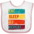 thumbnail image 3 of Inktastic DJ Eat Sleep DJ Repeat Music Boys or Girls Baby Bib, 3 of 4