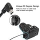 thumbnail image 3 of Cable CERRXIAN Mini USB 2.0 de 90 grados tipo A a Mini B de 5 pines y 30 cm, 3 of 7