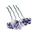 thumbnail image 6 of Eosunjian Non-slip Wave Teeth Exquisite Hair Comb Women Rhinestone Flower Decor Wedding Hair Stick Hair Accessories, 6 of 13
