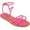 Fuchsia, variant on Journee Womens Farron Buckle Flat Sandals