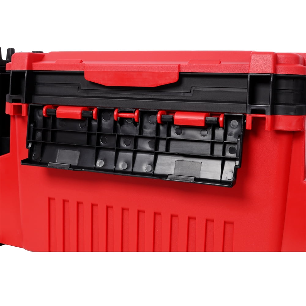 Dual-layer Fishing Tackle Box,Tackle Box Organizer Fishing Box Large,With 2pcs Rod Holder,2pcs Cup Holder,1pc Carring Strap
