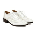 thumbnail image 2 of Cyiecw Lace-up Wingtips Oxford Shoes for Women Cutout Brogues Saddle Shoes, 2 of 7