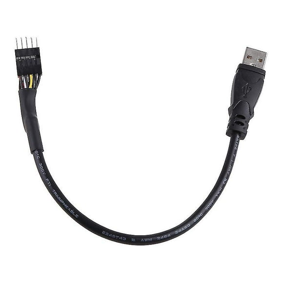 Pc Computer Motherboard Usb 9pin Internal To Usb External Extension Cable 30cm