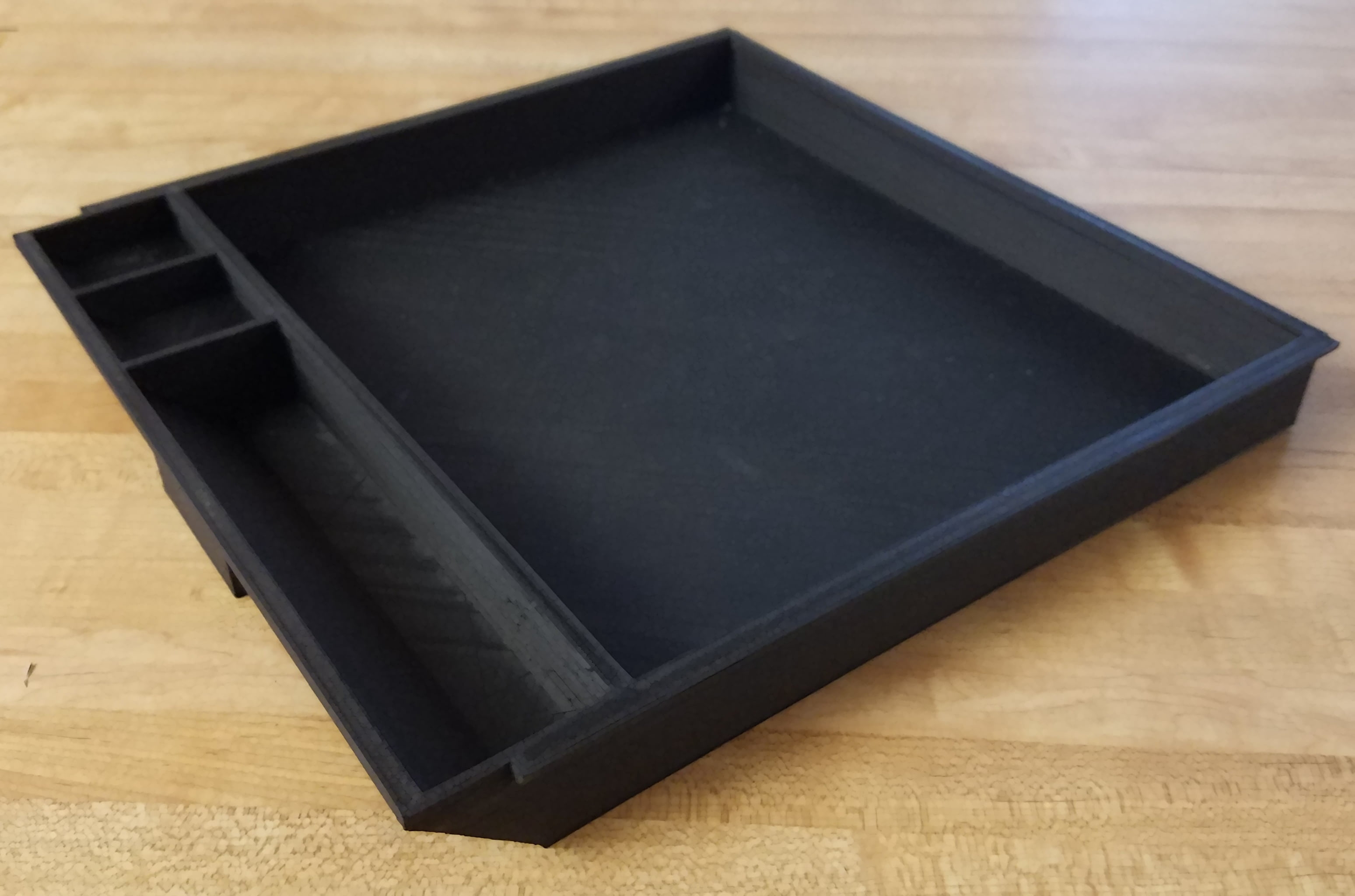 Under Desk Sliding Pencil Drawer Tray & Organizer - Black