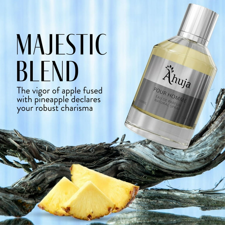 AHUJA Pour Homme Bold Cologne Perfume, 3.4 fl oz Eau De Parfum For