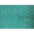 thumbnail image 1 of Ahgly Company Indoor Rectangle Solid Turquoise Blue Modern Area Rugs, 7' x 9', 1 of 4