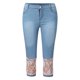 thumbnail image 4 of WILLBEST Pantalones Mujer Pantalones Vaqueros Casuales Recortados para Mujer, Elásticos, Cómodos, de Verano, Con Ribete de Encaje, Ajuste Moderno, Ligeros y Transpirables. Mediana, 4 of 5
