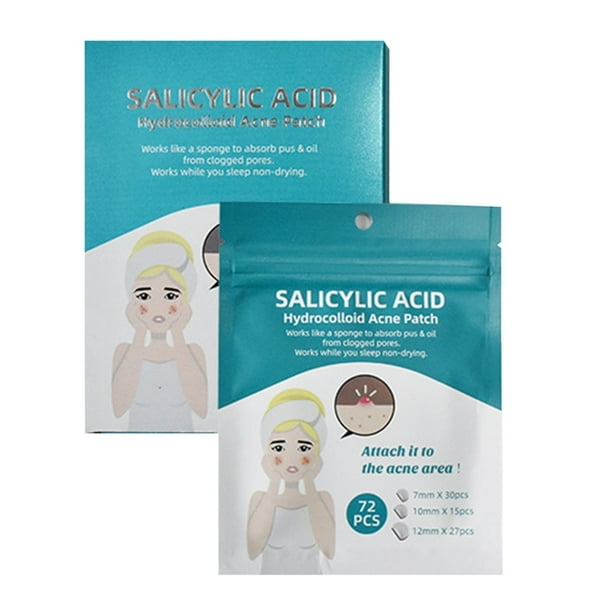 72 Pcs Salicylic Acid Acne Pimple Patches Invisible Spot Blemish