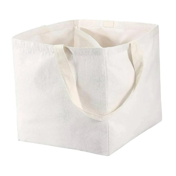 Bolsa organizadora para perchas, bolsa de almacenamiento para perchas, contenedor apilable cuadrado, soporte multifuncional con asas para lavandería.
