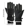 thumbnail image 3 of Neoyler 2 pack Winter Waterproof Ski Gloves Fleece Lined Windproof Insulated Touchscreen Warm for Snowboarding Cycling and Outdoor Sports Thick Insulation Ergonomic Grip Black 11x5.9x1.2in, 3 of 6