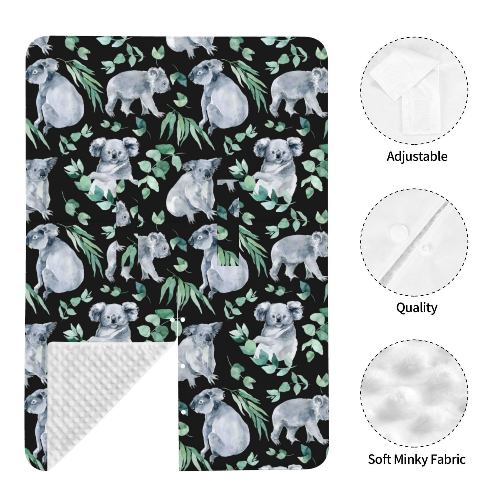 Car Seat Cover Baby - Cartoon Koala Bear Breathable Infant Car Seat Cover for Baby Carseat, Lightweight Comfort Baby Essentials Must Haves Newborn Stuff for Girl Boy