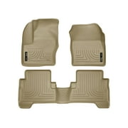 Husky Liners Weatherbeater Floor Mats | Fits 2013 - 2019 Ford Escape; 2013 - 2018 Ford C-Max | Front & 2nd Row, 3-pc Tan - 99743