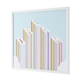 thumbnail image 2 of SAFAVIEH Rainbow Aspirations 20 in. x 16 in. Framed Wall Art, Sky Blue/Pink, 2 of 7