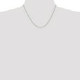 thumbnail image 2 of 14k White Gold 18 Inch .85mm Spiga Chain Necklace Pendant Charm Wheat, 2 of 9
